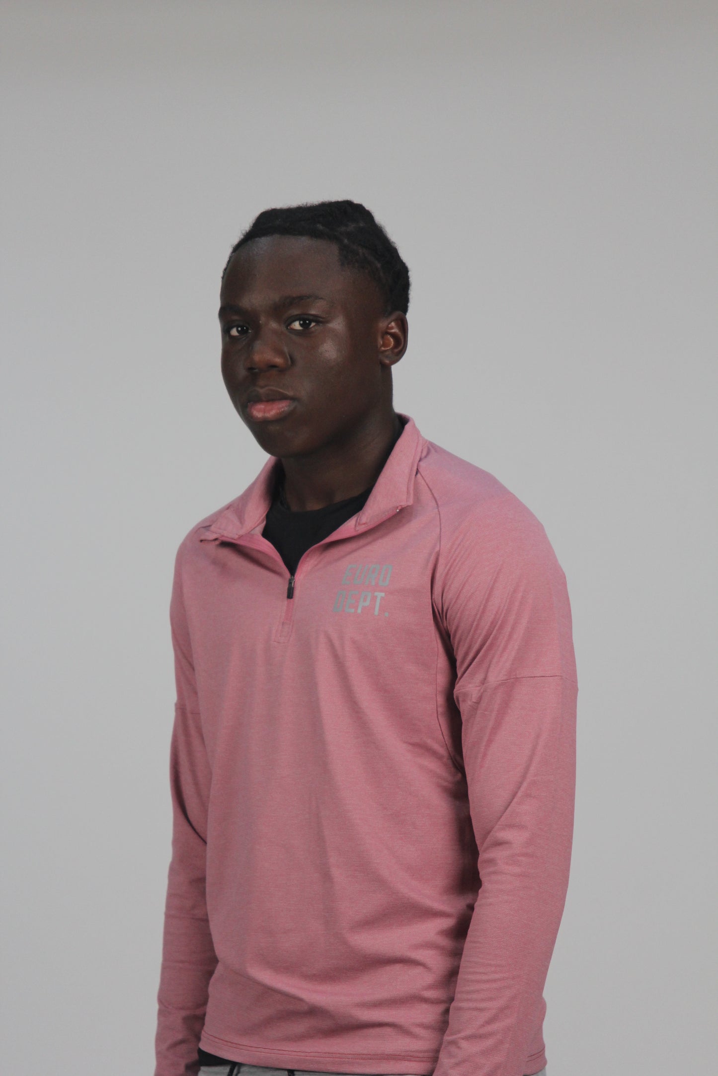 Men's Mauve 1/4-Zip Running Top