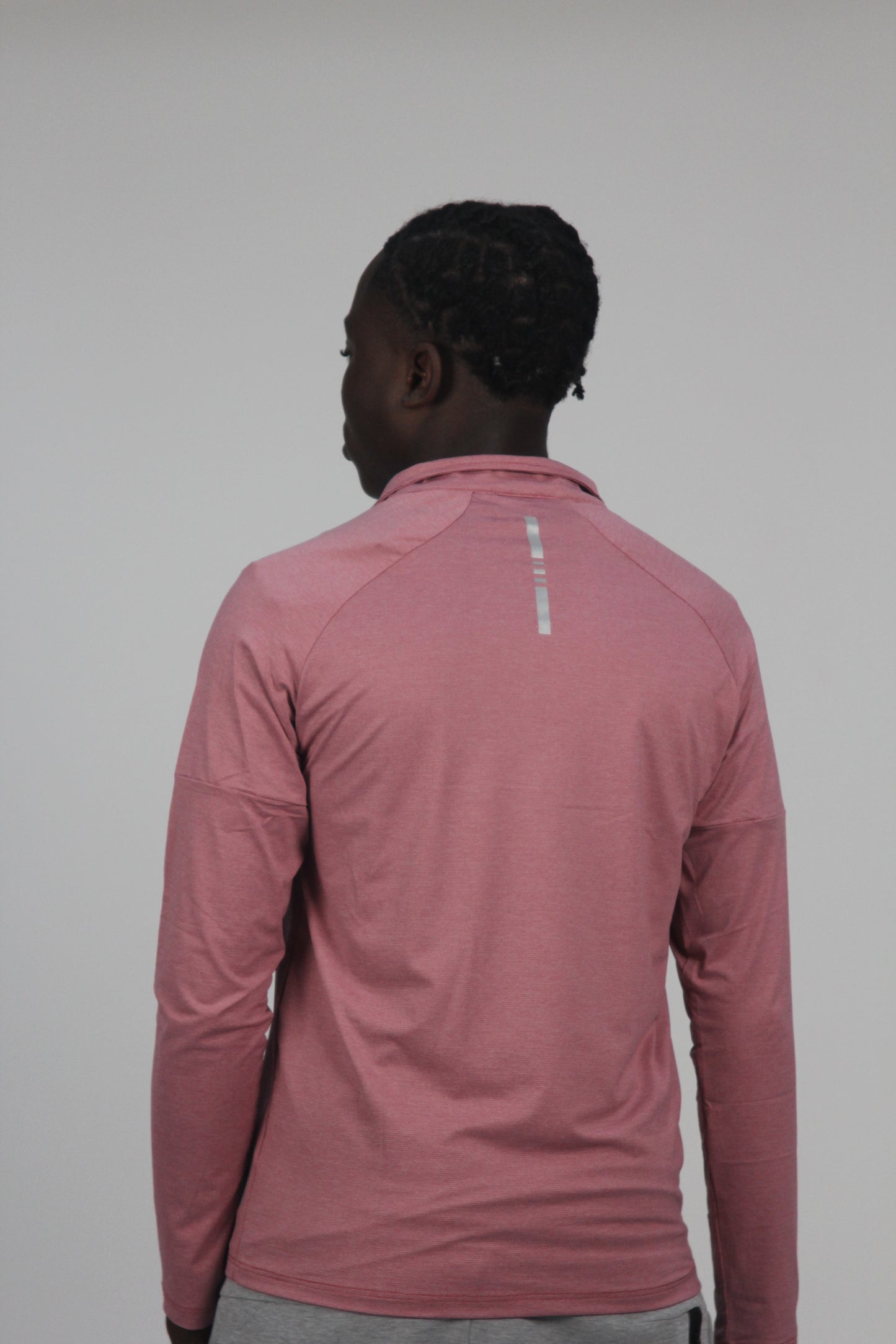 Men's Mauve 1/4-Zip Running Top
