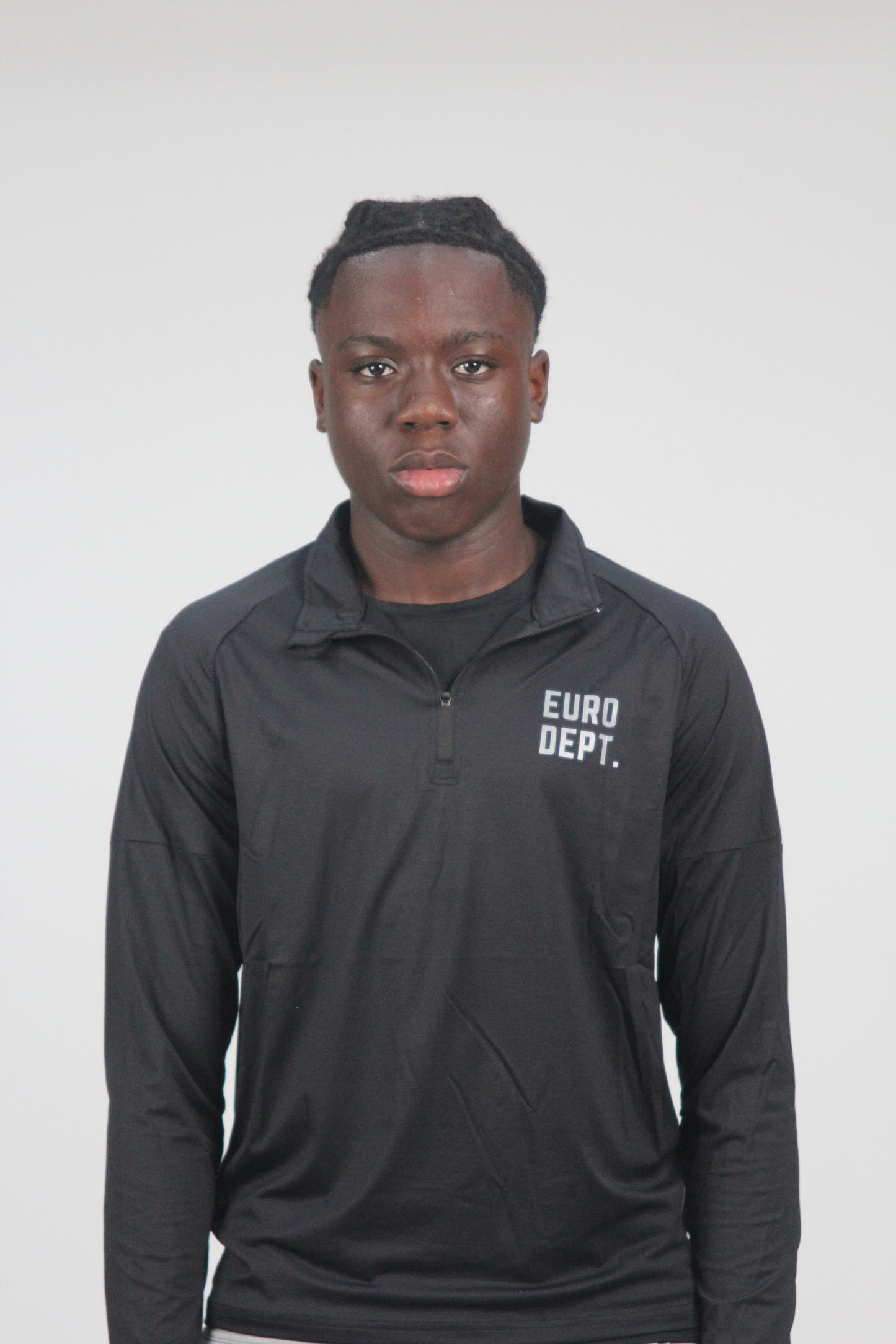 Men's Black 1/4-Zip Running Top