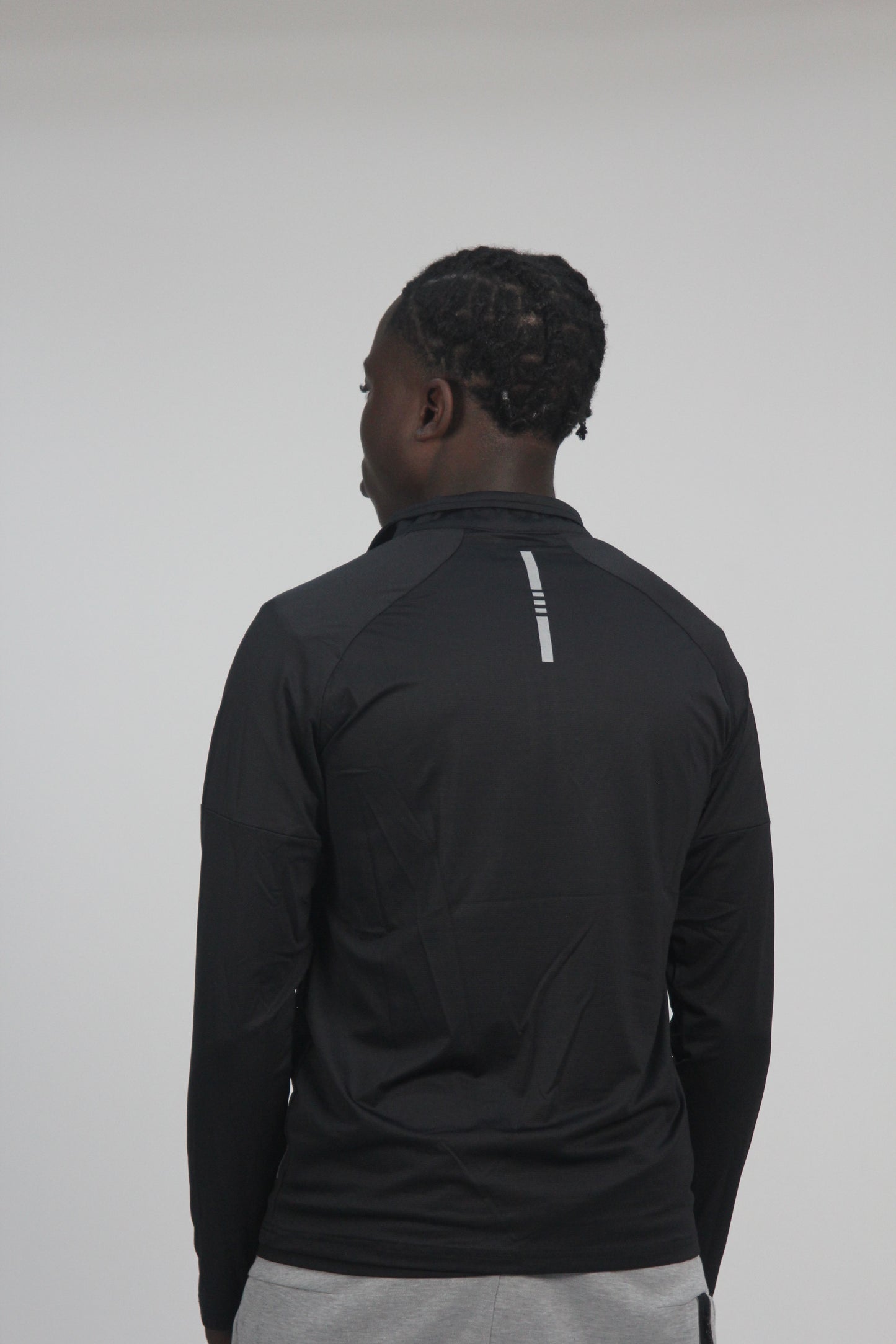 Men's Black 1/4-Zip Running Top